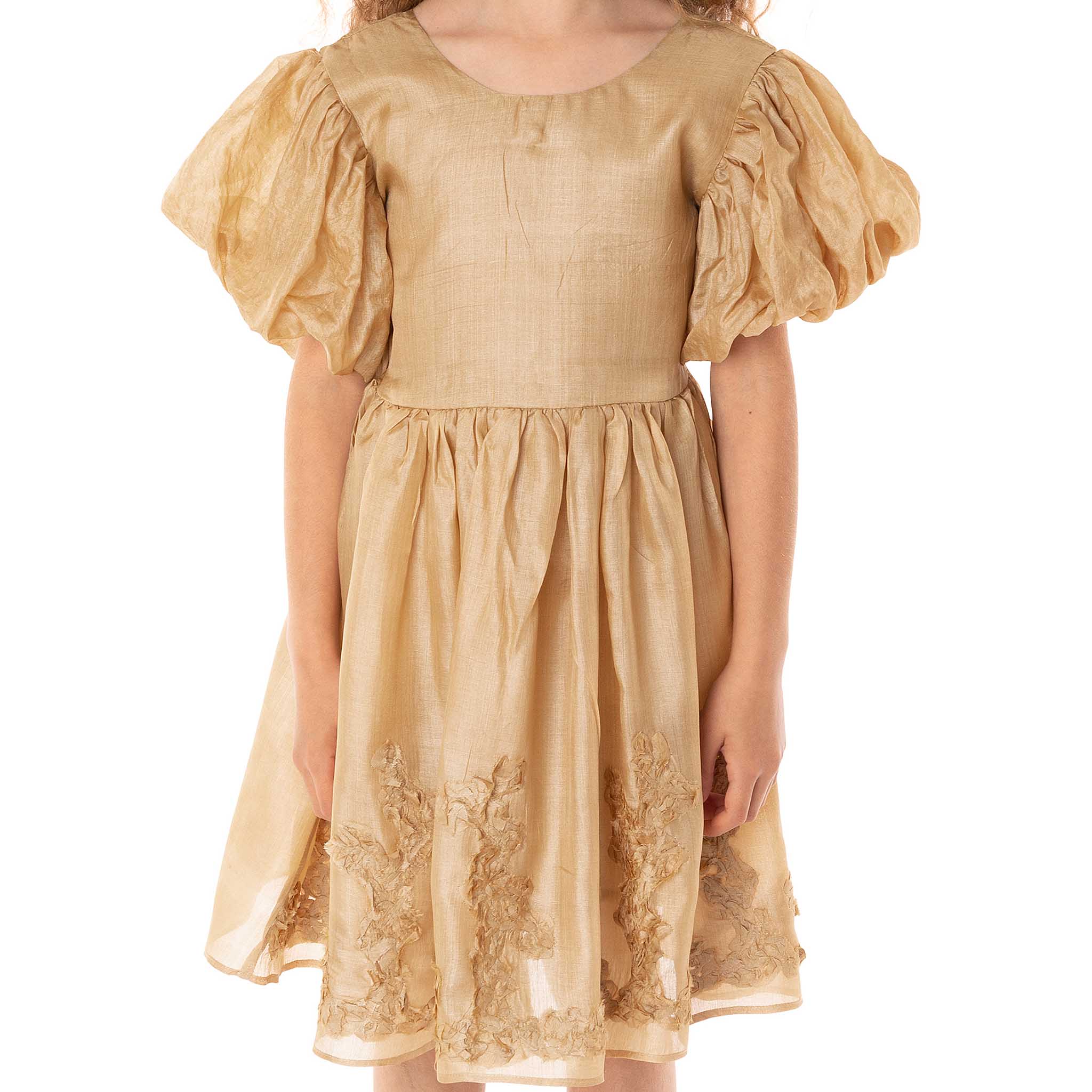 The Seinna Gold - Silk Dress