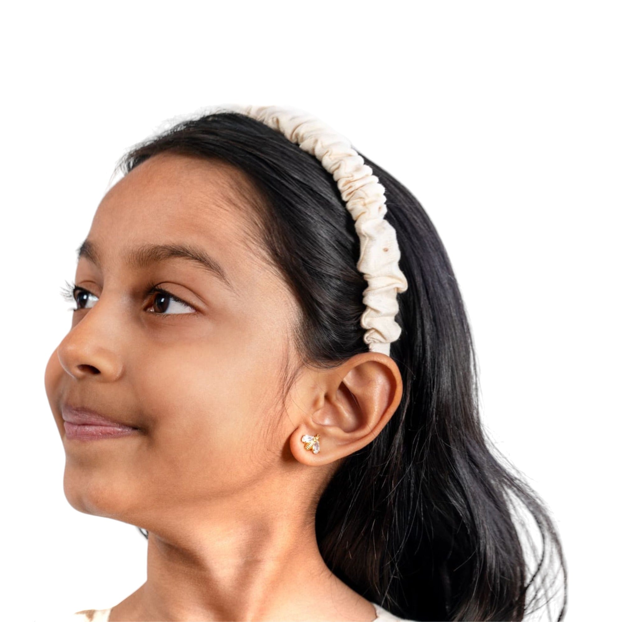Gathered Headband - Pearl White