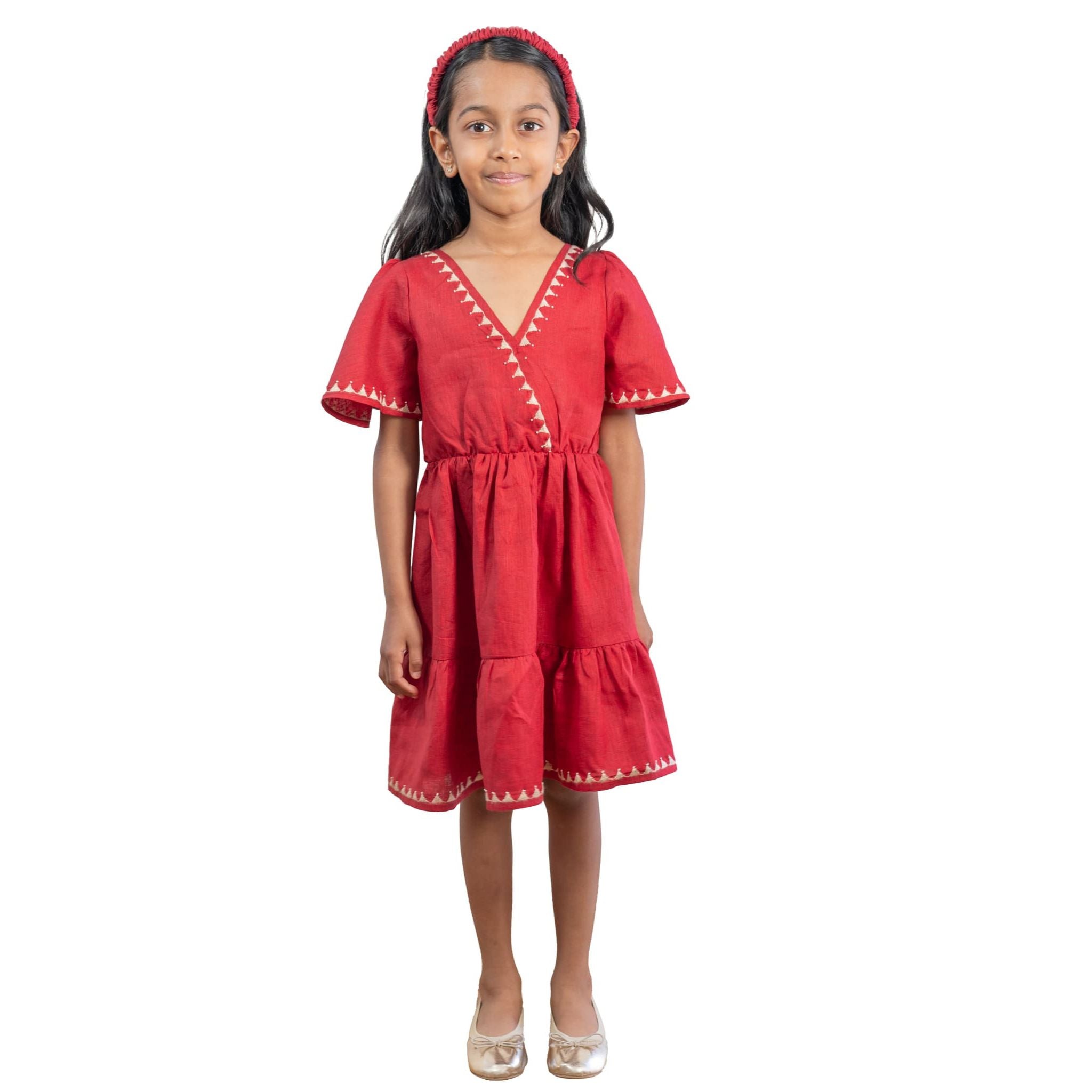 Red_embroidery_linen_dress_Ruhmee_1